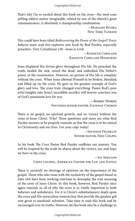 The Cross Book - Preview Endorsements